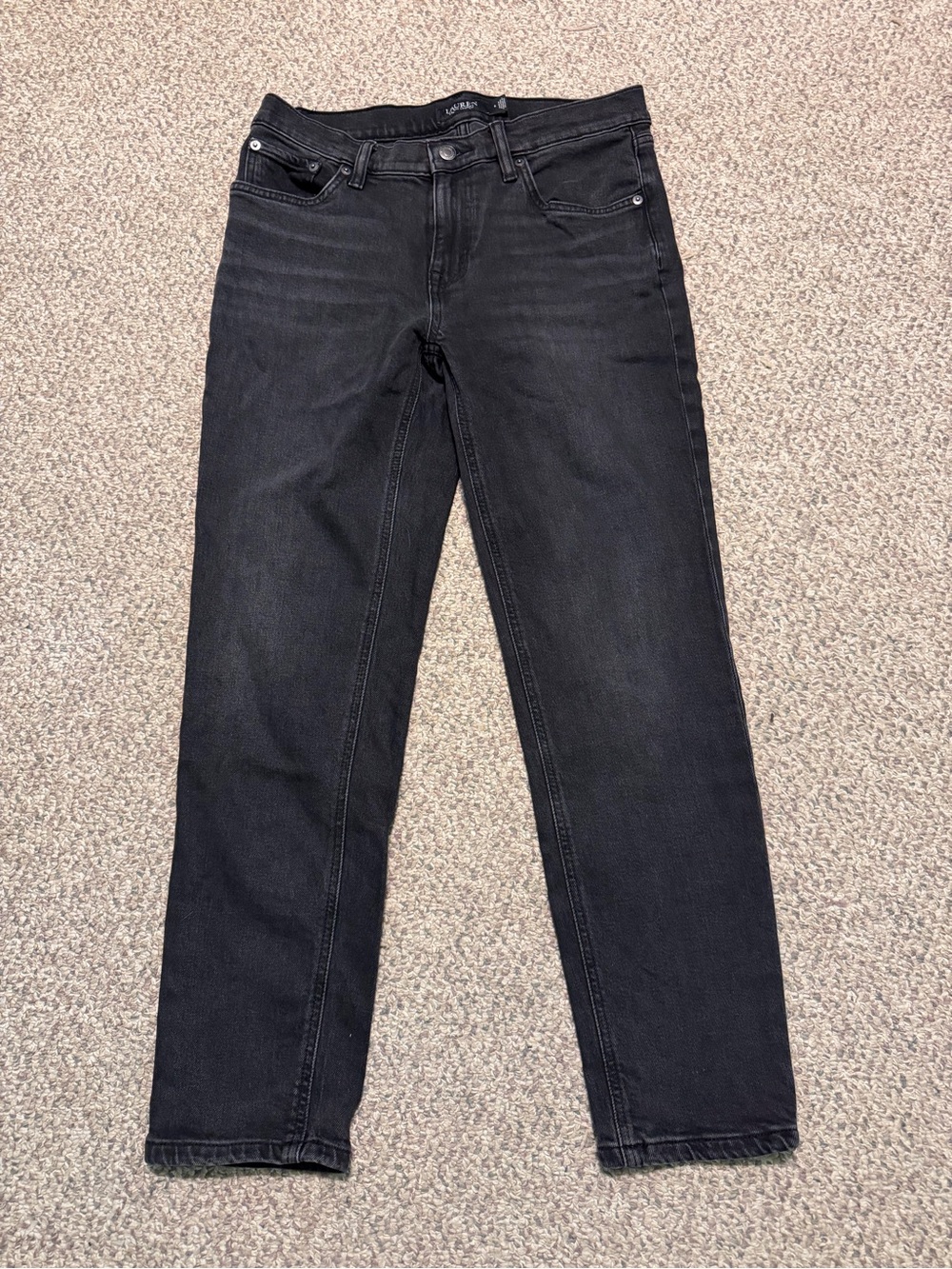 Lauren Ralph Lauren Women’s Straight-Leg Jeans — Black Wash